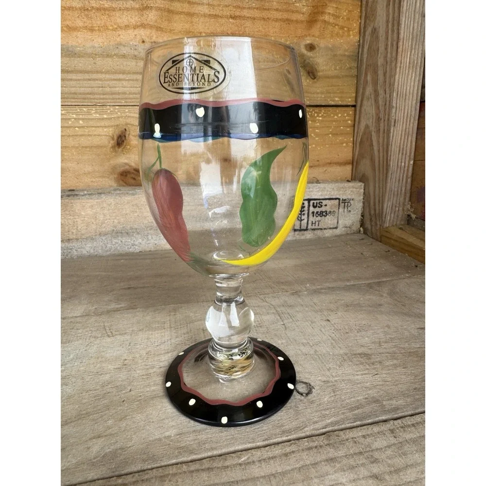 Vintage‎ Home Essentials And Beyond Chili Peeper Glasses- NEW Fiesta Wear
